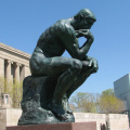 Man Bronze Sculpture Metal Thinker Statue VLA-BS1027